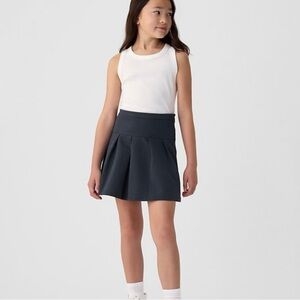 Gap Kids Navy Pleated Kids Uniform Skirt
